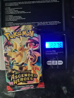 Pokemon TCG Ascended Heroes Heavy 22.76g Sealed Booster Pack - Image 1