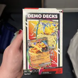 Pokemon TCG Demo Decks Charizard Ex Pikachu Ex New Learn to Play Pokemon TCG - Image 1