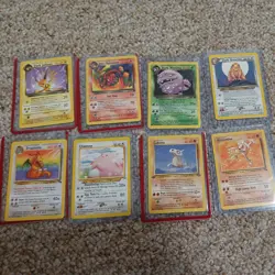 Lot Of 8 Vintage Non-Holo Pokemon Cards - Image 1