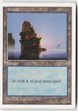 Island (435) #435 (LP) Fifth Edition 5ED Magic MTG - Image 1