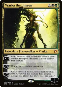 X 1 Vraska the Unseen NM-M C19 207 MTG Magic The Gathering - Image 1