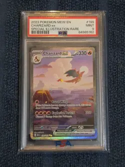 Pokemon 2023 Charizard ex 199 Full Art SIR Scarlet & Violet 151 Mint PSA 9 - Image 1