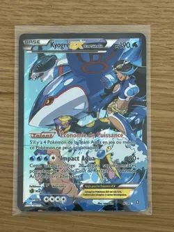 🇫🇷ULTRA RARE! Pokemon XY Double Crisis (FRENCH) Team Aqua's Kyogre EX Full Art - Image 1