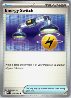 Pokemon - Energy Switch - 115/132 - Common - Mega Evolution - New - Image 1