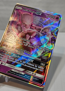 Mewtwo GX SM196 Full Art Sun & Moon Promo Pokemon 7589 - Image 3