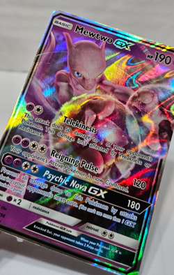 Mewtwo GX SM196 Full Art Sun & Moon Promo Pokemon 7589 - Image 4