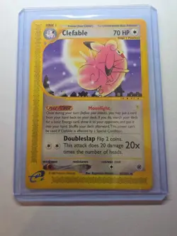 Clefable 41/165 Pokemon TCG Expedition Non Holo Rare English LP/MP - Image 3