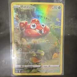 Pokemon Paras GG32/GG70 Crown Zenith Galarian Gallery Ultra Rare Holo 70 HP - Image 1
