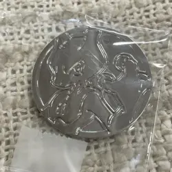 Pokemon TCG Mewtwo Ultra Premium Collection Silver Metal Flipping Coin - Image 1