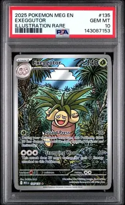 Pokemon Mega Evolution Exeggutor #135 Illustration Rare PSA 10 Gem Mint - Image 1