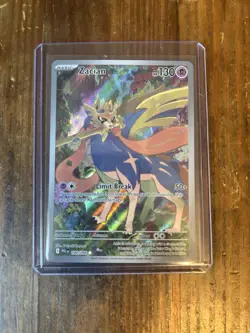 Pokemon Zacian Illustration Rare Full Art Holo 100/094 Me02: Phantasmal Flames - Image 1