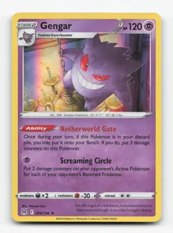 Pokemon TCG - Gengar 066/196 Lightly Played Holo Rare Lost Origin - Image 1