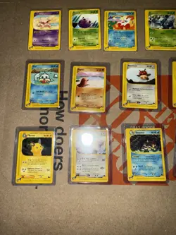Pokemon TCG Skyridge lot Lapras Abra Venonat Delibird Seel rare vintage NM - Image 3