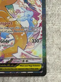 Pokemon Mega Dragonite EX 290/217 Rare Full Art Holo 370 HP Stage 2 Pokemon TCG - Image 2