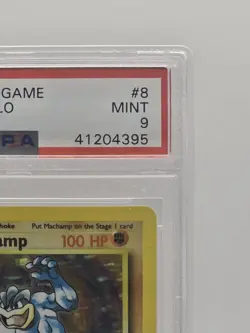 Pokemon 1999 1st Edition Base Set Machamp Holo #8 / 102 PSA 9 MINT - Image 4