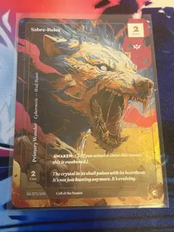 Wonders of the First Sabre-Relex Formless Foil Alt Art Call of the Stones CoTS - Image 1