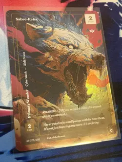 Wonders of the First Sabre-Relex Formless Foil Alt Art Call of the Stones CoTS - Image 2