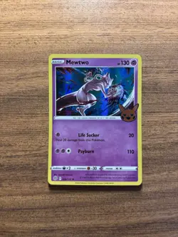 💎Mewtwo 056/172 Rare Holo Trick or Trade 2022 Pokemon TCG LP - Image 1