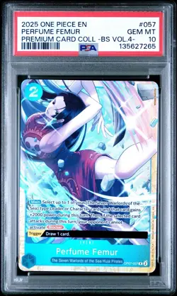 2025 ONE PIECE PREM CARD COLL -BEST SELECTION VOL.4 - #057 PERFUME FEMUR PSA 10 - Image 1
