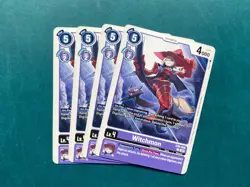 Witchmon EX6-048 Playset Infernal Ascension Digimon Card Game x4 - Image 1