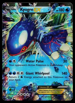 Pokemon Card Primal Clash Kyogre EX 54/160 Rare - Image 1