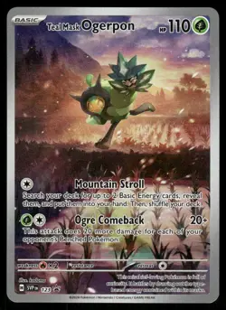 Pokemon Cards Teal Mask Ogerpon 123 Scarlet & Violet Holo Promo NM - Image 1