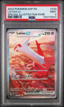 Latias EX 239/191 Special Illustration Rare Surging Sparks Pokemon Card PSA TCG - Image 1