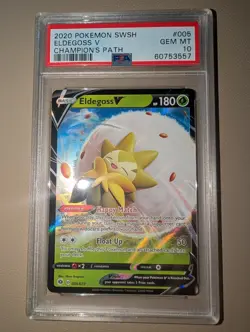 2020 Pokemon SWSH Eldegoss V 005/073 - Champion’s Path Graded PSA 10 Gem Mint - Image 1