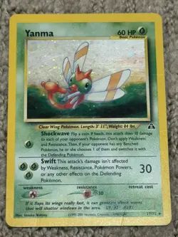6 card vintage holo pokemon card lot MP / HP / Damaged (various sets) - Image 5