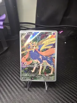 Pokemon TCG Zacian Illustration Rare 100/094 Me02 Holo 130 HP Card - Image 1