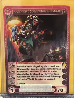 Hammerdoom Chantcaller Chaotic Card Ultra Rare Gold MAX Energy - Unused Code - Image 1