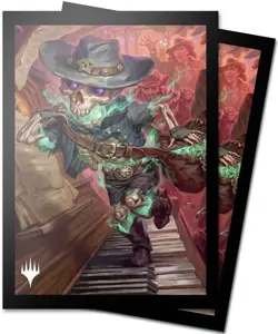 MTG OUTLAWS OF THUNDER JUNCTION 100CT DECK PROTECTOR SLEEVES KEY ART 1 - Image 1