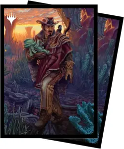 MTG OUTLAWS OF THUNDER JUNCTION 100CT DECK PROTECTOR SLEEVES B - Image 1