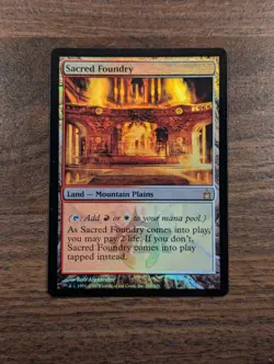 MTG Sacred Foundry - Foil- Ravnica: City of Guilds unplayed, Near mint/Mint - Image 2