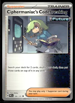 Ciphermaniac's Codebreaking SV: Prismatic Evolutions 104/131 LP Pokemon TCG | Bu - Image 1