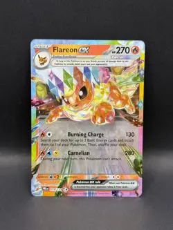 Flareon ex 014/131 DOUBLE RARE HOLO Prismatic Evolutions Pokemon English Foil EN - Image 1