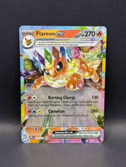 Flareon ex 014/131 DOUBLE RARE HOLO Prismatic Evolutions Pokemon English Foil EN - Image 2