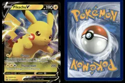 PIKACHU V SWSH061 HOLOFOIL PROMO SWORD & SHIELD PROMO POKEMON NM - Image 1