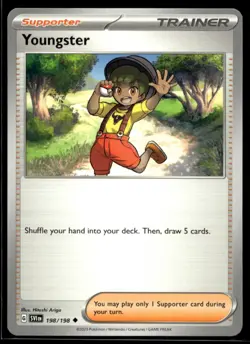 Youngster SV01: Scarlet & Violet Base Set 198/198 LP Pokemon TCG | Buy 1 Get 2 F - Image 1