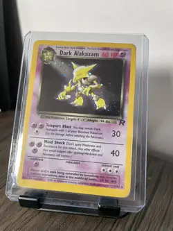 Pokemon TCG Dark Alakazam Team Rocket 1/82 Holo Unlimited Holo Rare WOTC - HP/DM - Image 1