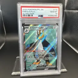 2025 Pokemon Phantasmal Flames Empoleon #114 Ultra Rare EN Graded PSA 10 - Image 4