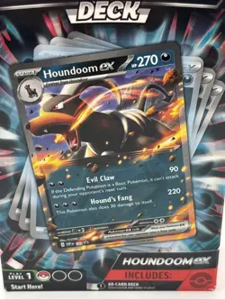 Pokemon ex Battle Deck HOUNDOOM EX Factory Sealed Box Ready To Play Deck!!! - Image 2