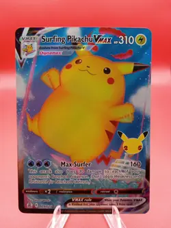 2021 Pokemon Celebrations Surfing Pikachu Vmax #009 - Image 1