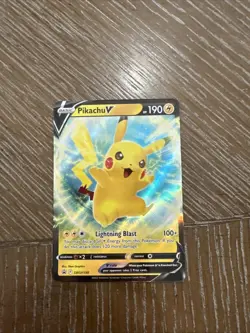 2019 Pokemon SWSH Black Star Pikachu V SWSH198 NM - Image 1