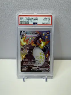 Pokemon TCG Charizard VMAX Shining Fates SV107/SV122 PSA 10 Gem Mint - Image 1