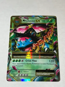 M Venusaur EX 2/108 Holo EX Rare Evolutions Pokemon Near Mint - Image 1