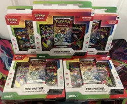 Lot Of 5 ✅ Pokemon TCG First Partner Illustration Collection Series 1 New Sealed - Image 1