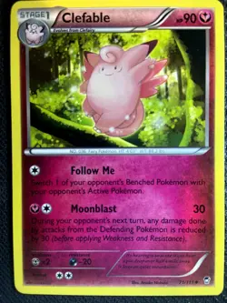 Clefable 71/111 Furious Fists Pokemon English Non Holo 2014 - Image 1