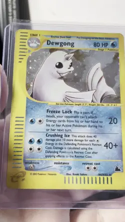 2003 Pokemon Dewgong H6/H32 – Skyridge – Holo Rare – MP - Image 2