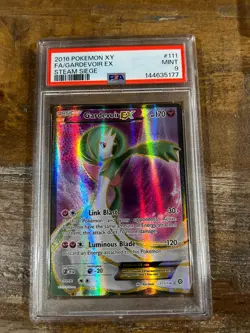 POKEMON 2016 XY Steam Siege Full Art GARDEVOIR EX #111 PSA 9 Mint RARE - Image 1